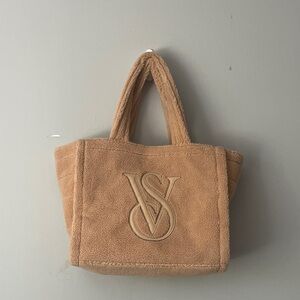 Victoria's Secret Camel Fleece Tote